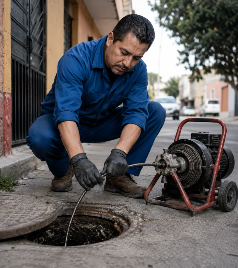 Desazolve de drenaje CDMX Plomería Unión